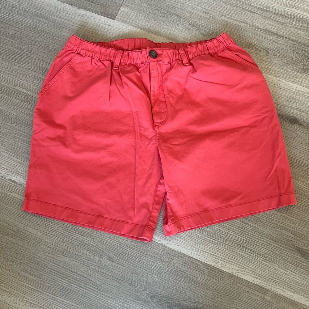 Chubbies Bright Coral Flat Front Shorts